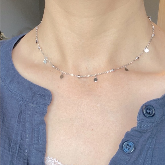 Sterling silver beaded necklace 🌷🌸 - Picture 1 of 6